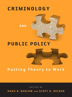 cover image of Criminology and Public Policy